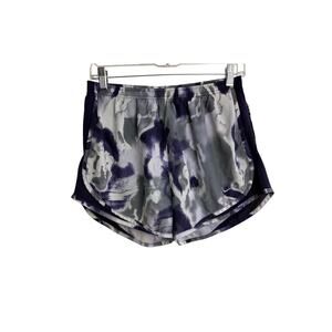 Nike Dri-FIT Tempo Women's Running Shorts Brief Lined Purple Abstract Print M